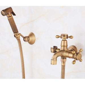 Antique Bronze Tap 45mm Outdoor Water Tap And Sprayer
