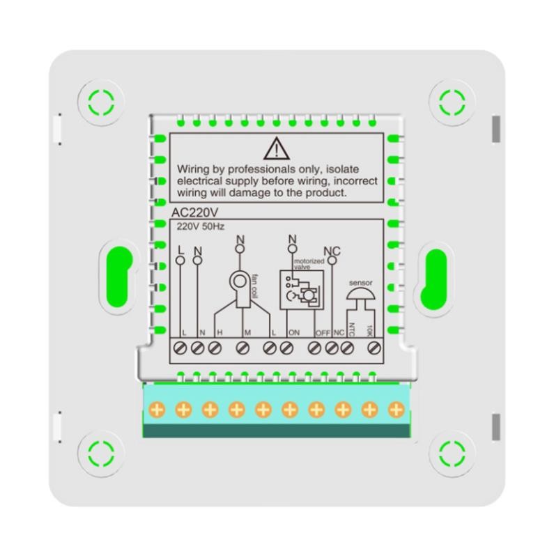 Touch Button Fan Coil Thermostat 7 Day Programmable For Kitchen / Bedroom