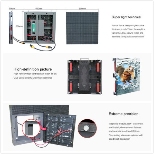 P4.81 SMD Indoor Full Color Rental LED Display