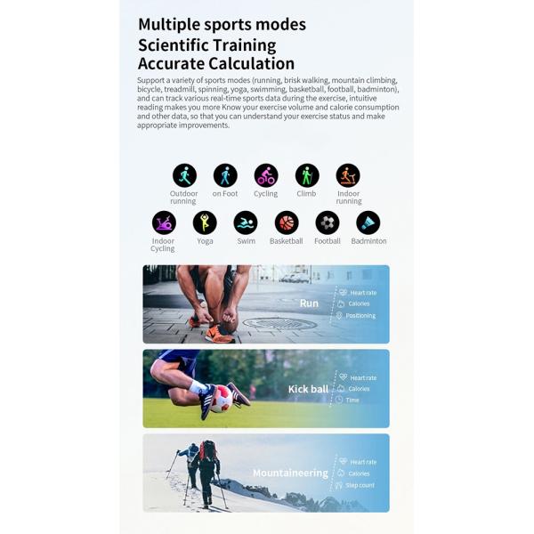 1.77 Inch Rounded Corner Touch Screen Smartwatch 3d Dynamic Dial Calls