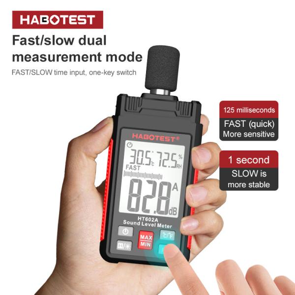 HT602A Sound Level Meter Digital Handheld DB Meter Sonometros Noise Audio Level