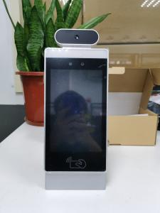Desktop Standing 8 Inch Access Control Panel Temperature Meter Facial Identification Android OS Monitor