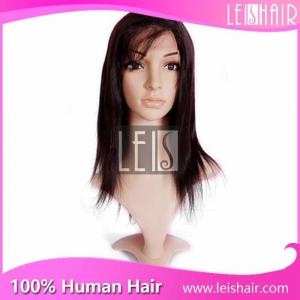 China Hot selling straight 100% human hair full lace wig on sale