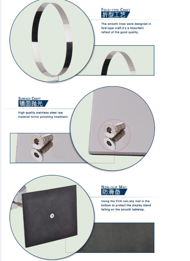 Mirror Finished Stainless Steel Metal Belt Display Stand / Belt Display Hanger