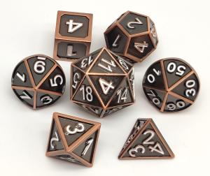 Multipurpose Small Metal Dice , Odorless Mini Polyhedral Dice Set