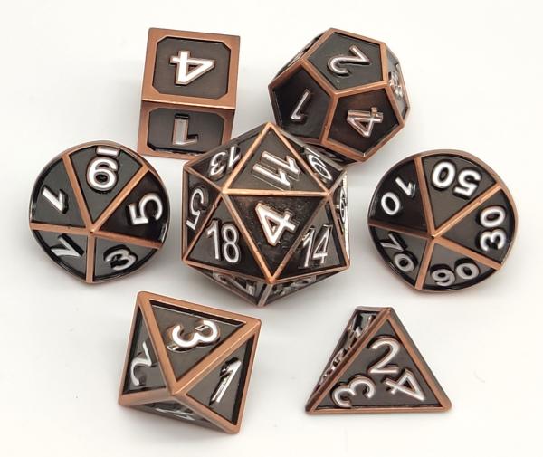 Quality Multipurpose Small Metal Dice , Odorless Mini Polyhedral Dice Set for sale