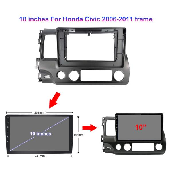 2011 2007 2006 2010 2009 Honda Civic Android Head Unit Double Din Car Stereo