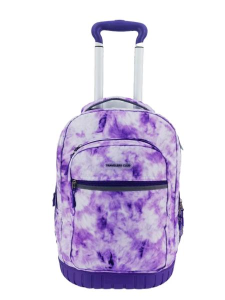 Quality Zippered Practical Travel Backpack Trolley , Shockproof Backpack With Trolley Wheels for sale