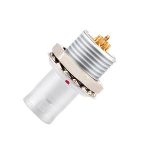 Wholesale Industrial solution for push-pull self-locking 8Pin T2 circular connector panel fixed plug without locking device from china suppliers
