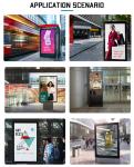 Floor Standing Vertical Mobile Capacitive Infrared Touch Screen Advertise