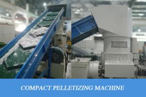 pe pp compacting agglomerating for plastic PP PE HDPE LDPE,Plastic recycling machine