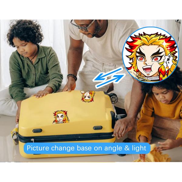 Cartoon Lenticular Waterproof Decals Flip Changing Stickers Anime 3D Motion Sticker for car