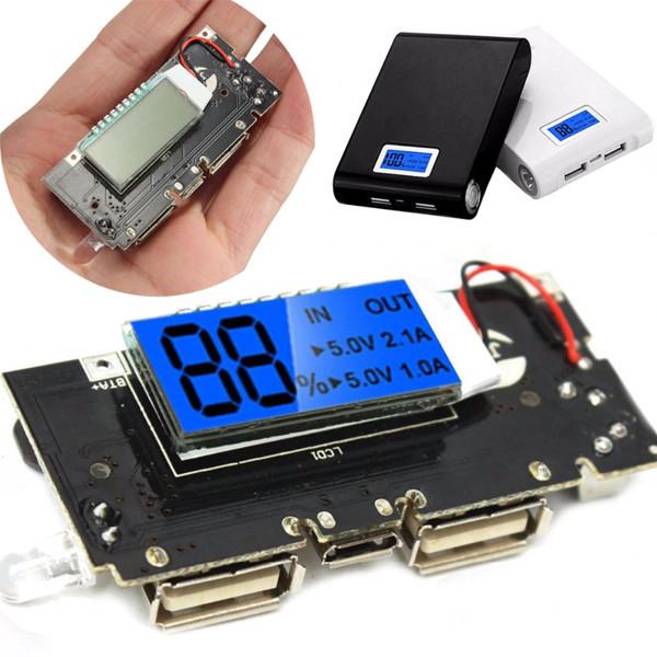 Dual USB 5V 1A 18650 Battery Charger Module For Arduino