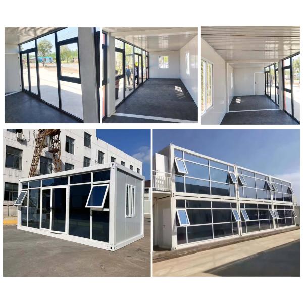 Warehouse Flat Pack Container Homes With Light Steel Structure Easy Install