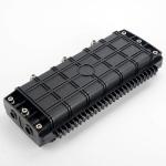 3 In 3 Out Inline 48 Cores Fiber Splice Tray Enclosure , Horizontal Fiber Optic