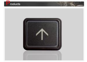 Wholesale Plastic Kone Elevator Push Button with Good Touch Sense Size 38 x 44 mm from china suppliers
