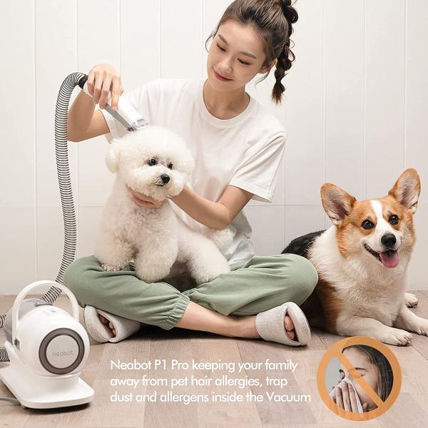Sustainable Pet Grooming Kit Vacuum Cleaner with Silent Operation and Dust Bag 1L
