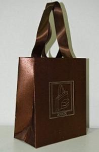 Wholesale Customized Handmade Silk Screen Printing Over Satin Laminated Paperbag from china suppliers