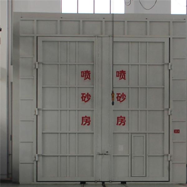 Recycling Type Shot Blasting Chamber , Industrial Blast Cabinet For Castings Surface Cleaning