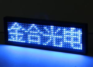 Wholesale Indoor LED Name Tag Badge Single Blue Color USB Micro. Communication port from china suppliers