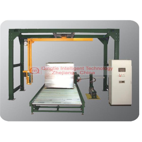 Powerful Automatic Pallet Stretch Wrapping Machine / PLC Baggage Wrapping Machine