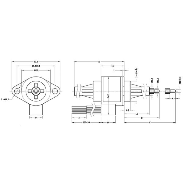 Captive Fixed Shaft Linear Stepper Motor High Thrust With Trapezoidal Screw