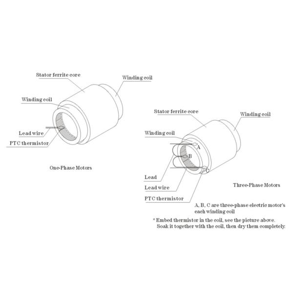 B59300M1140A070 Replacement Triple PTC Thermistor 140C For Thermal Protection Of Winding In Electric Motors