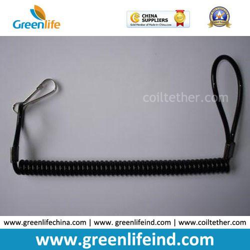Quality Elastic Coil Tape Key Holder W/Snap Hook&Plastic Loop for sale