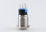 Self Locking Metal LED Push Button Switch Durable Normal Open Normal Chosed