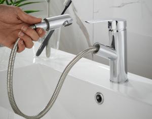 Wholesale Electroplate Undercounter Mixer Basin Tap Single Hole Mount from china suppliers