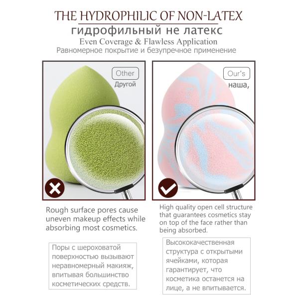 Hydrophilic Basic Makeup Tools Makeup Sponge