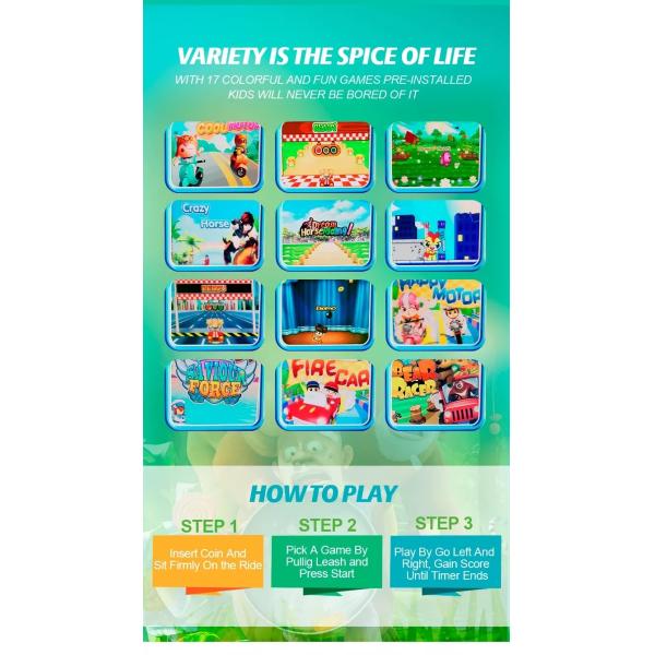 Amusement Park Mame Arcade Machine , Electric Video Kiddie Ride Car Kids Coin Machine