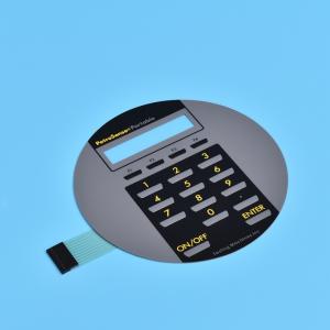 China 5 Keypad 110 X 110mm Polyester Keyboard Switch Panel With Backlighting on sale