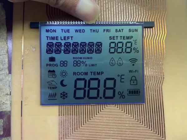 Positive Digit FSTN LCD Screen 6 O Clock Custom Transmissive Display TN Lcd