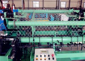 China Horizontal Chain Link Weaving Machine , Stainless Steel Fencing Manufacturing Machine on sale