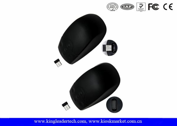 Quality Black Mini USB Receiver Silicone 2.4 Ghz Waterproof Wireless Mouse With Laser Pointer for sale