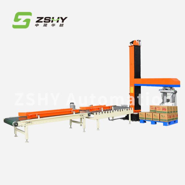 Stacking Height 1.8m Auto Robotic Stacker Palletizer System Single Column