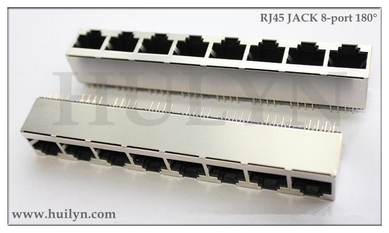 Wholesale 1x8 Vertical RJ45 connector Shield,RJ45 Modular 8P8C JACK from china suppliers