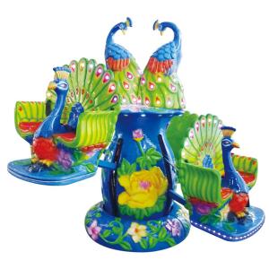 Wholesale Blue color peafowl helicopter ride for kids funny lifting and rotating game machine from china suppliers