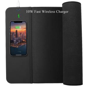 China Multifunctional 10W Wireless Charger Mouse Pad For Office And Home on sale