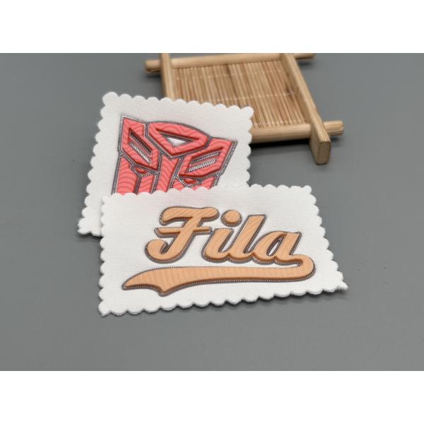 Personalized Embossed Cloth Patches Uniform Custom Shape Design
