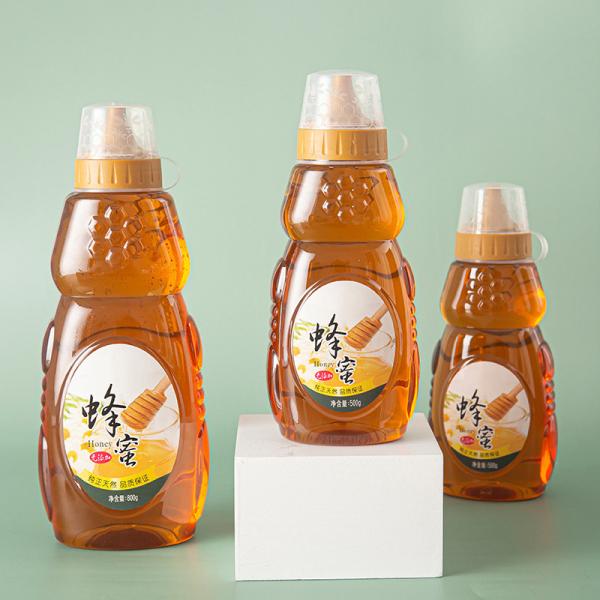 BPA Free 800g Plastic Seasoning Bottles PET Refillable Honey Squeeze Bottle
