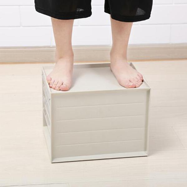 PP Sterilite 3 Drawer Medium Countertop Unit White With Drawers Clear