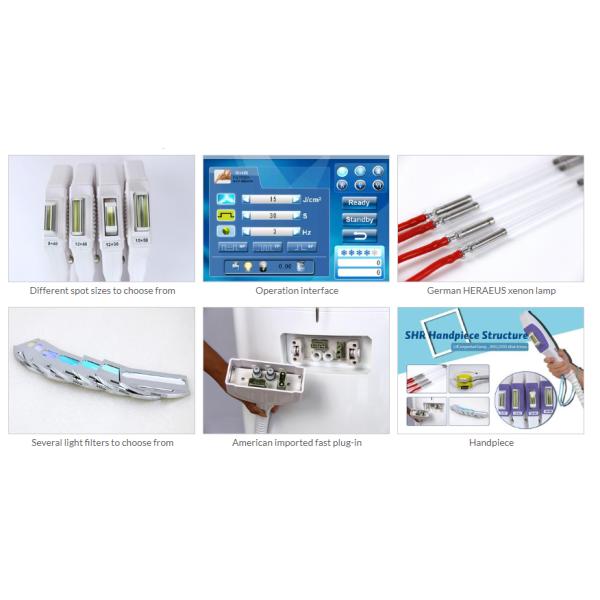 Multifunction IPL Laser Machine Stainless Steel Skin Rejuvenation Beauty Equipment