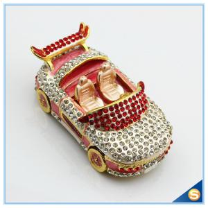 Wholesale Full Crystal Car Shape Trinket Box Charm Home decoration Trinket Box SCJ184 from china suppliers