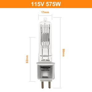 China 230v 115V 575W G9.5 Bi Pin Halogen Bulb Replacement Photographic on sale