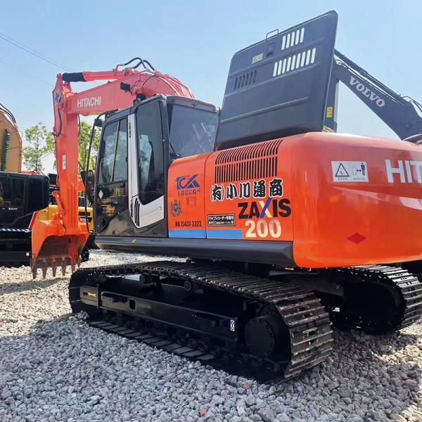 Zx200-3 20T Used Hitachi Excavators Heavy Machinery Digger Earthmoving