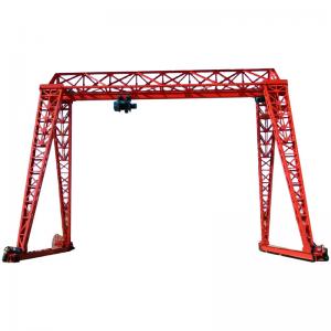 Wholesale 10 Ton Single Beam Truss Type Rail Mounted Electric Semi Gate Gantry Crane With Hoist from china suppliers