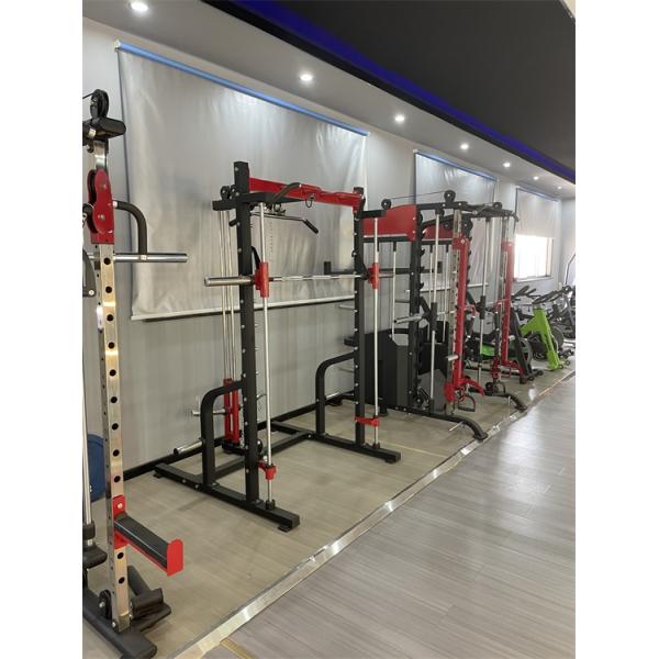 Home Gym Training Equipment Steel & Metal Bodybuilding Fitness Power Plate with Weight Bench Barbell Bar & Half Squat Rack