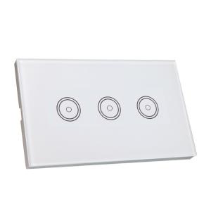 China 220V WIFI Smart Wall Light Switch 120*72*34 Mm Control Via Smart Phone on sale